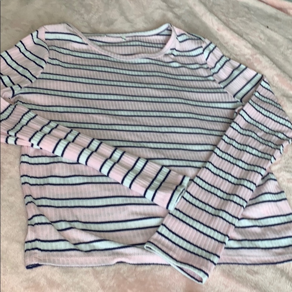 Long sleeve ribbed Tee